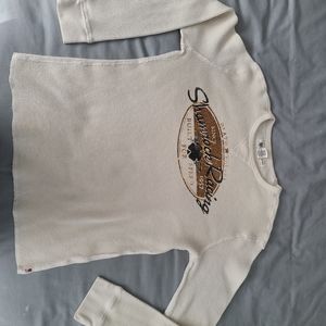 Vintage Lucky Brand Waffle Weave Long Sleeved Shirt